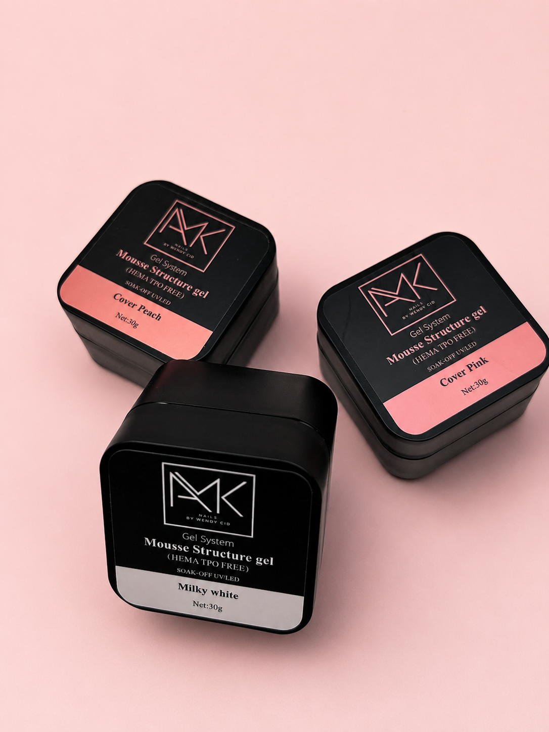 Mousse Structure Gel - SET 3PCS