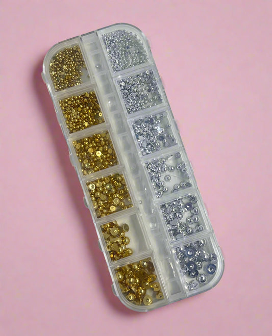 Half round flatback beads