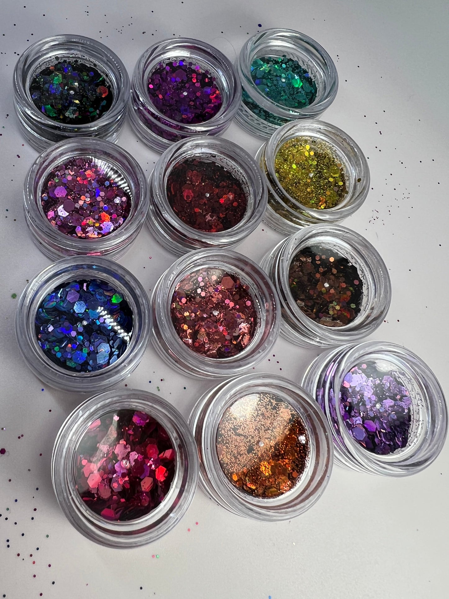 Chunky Glitter Set metallic 12pcs